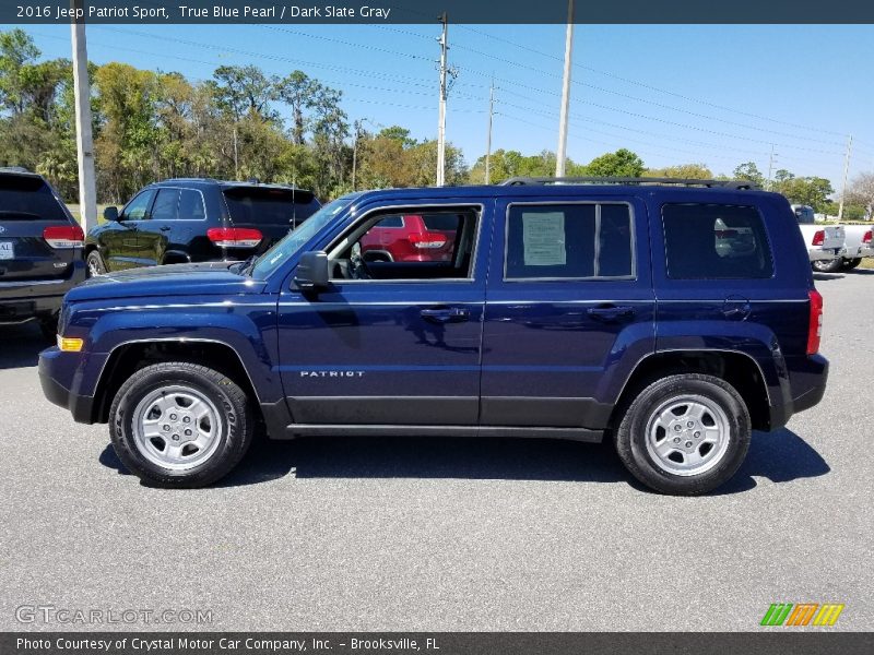 True Blue Pearl / Dark Slate Gray 2016 Jeep Patriot Sport