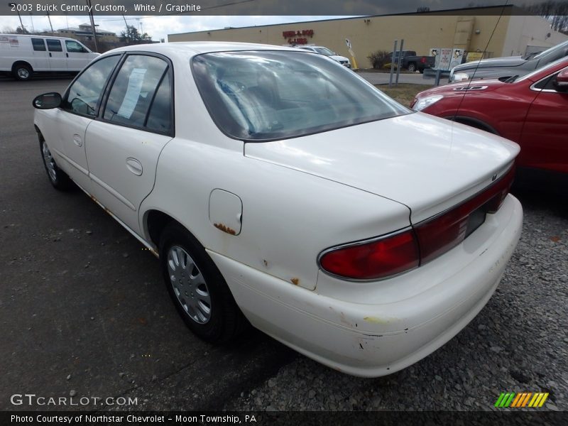 White / Graphite 2003 Buick Century Custom