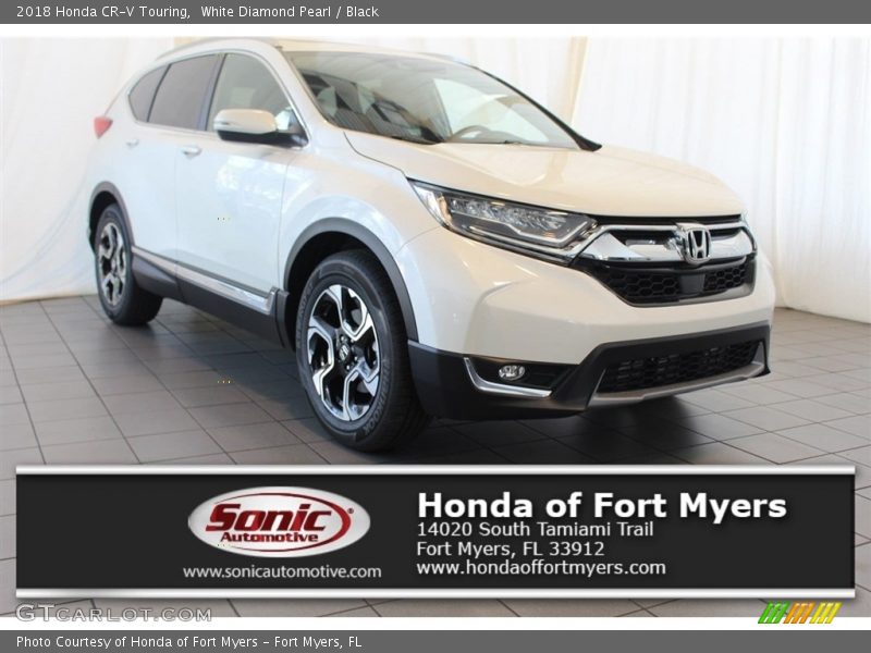 White Diamond Pearl / Black 2018 Honda CR-V Touring