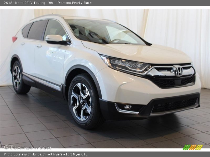 White Diamond Pearl / Black 2018 Honda CR-V Touring