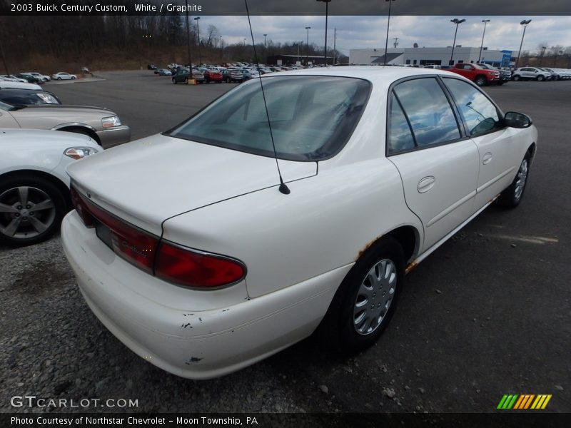 White / Graphite 2003 Buick Century Custom