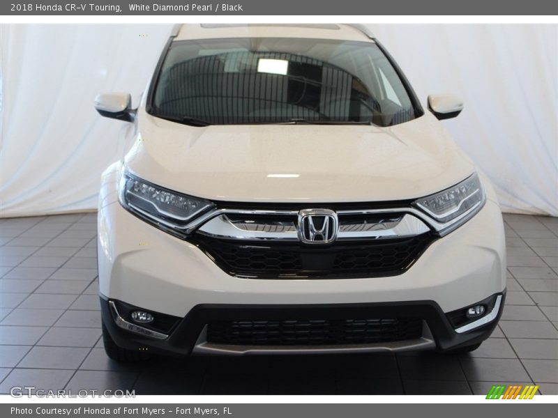 White Diamond Pearl / Black 2018 Honda CR-V Touring