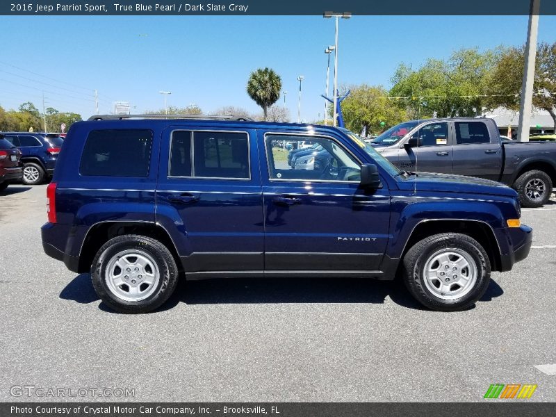 True Blue Pearl / Dark Slate Gray 2016 Jeep Patriot Sport