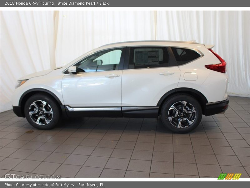 White Diamond Pearl / Black 2018 Honda CR-V Touring