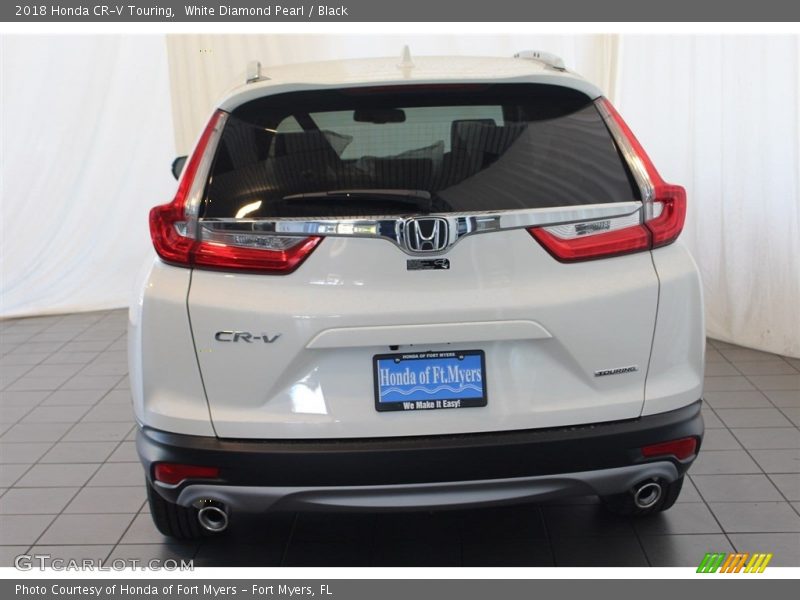 White Diamond Pearl / Black 2018 Honda CR-V Touring