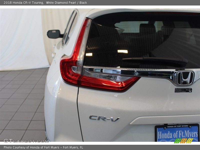 White Diamond Pearl / Black 2018 Honda CR-V Touring