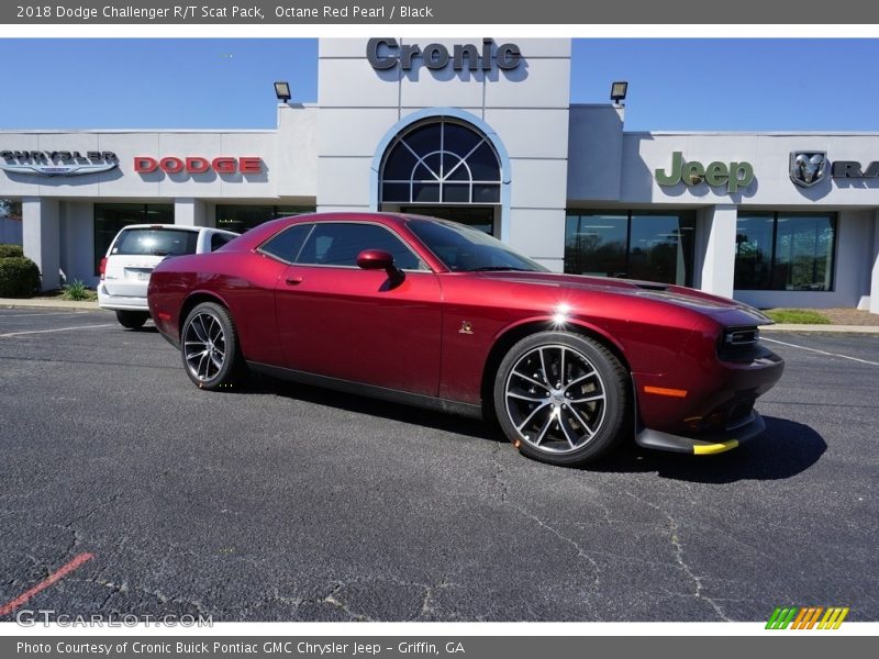 Octane Red Pearl / Black 2018 Dodge Challenger R/T Scat Pack