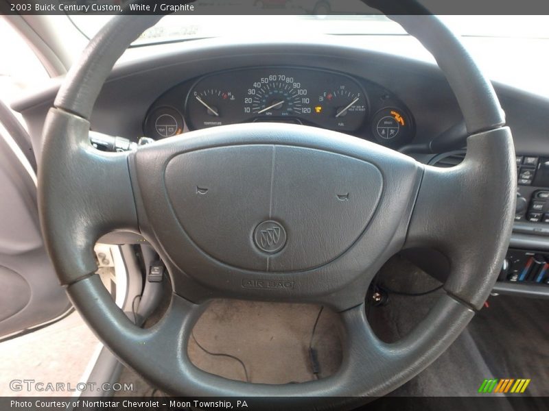 White / Graphite 2003 Buick Century Custom
