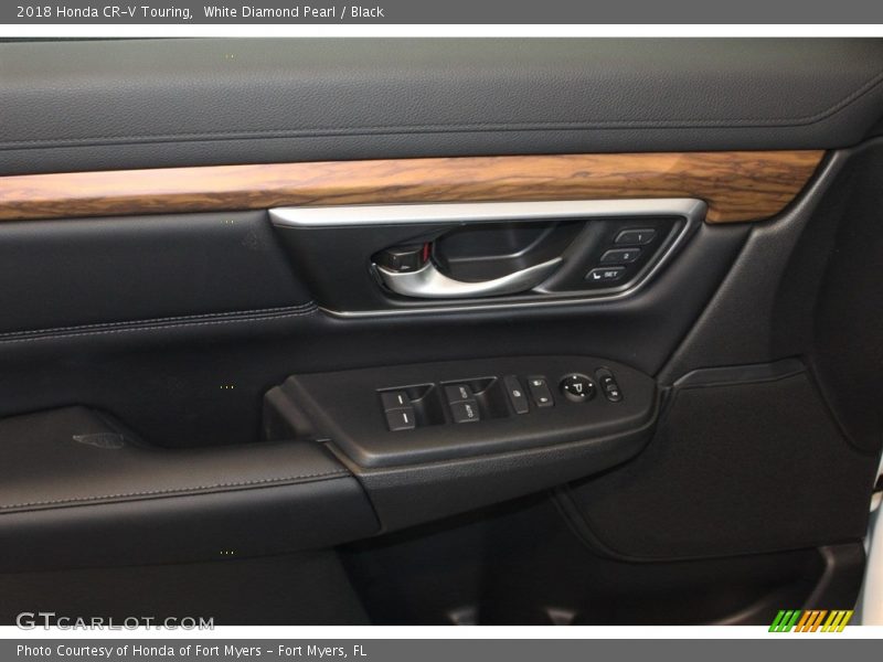 White Diamond Pearl / Black 2018 Honda CR-V Touring