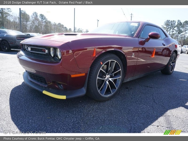 Octane Red Pearl / Black 2018 Dodge Challenger R/T Scat Pack