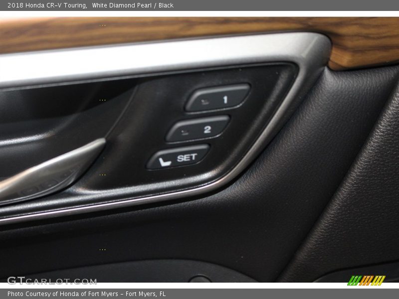 White Diamond Pearl / Black 2018 Honda CR-V Touring