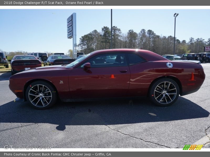 Octane Red Pearl / Black 2018 Dodge Challenger R/T Scat Pack