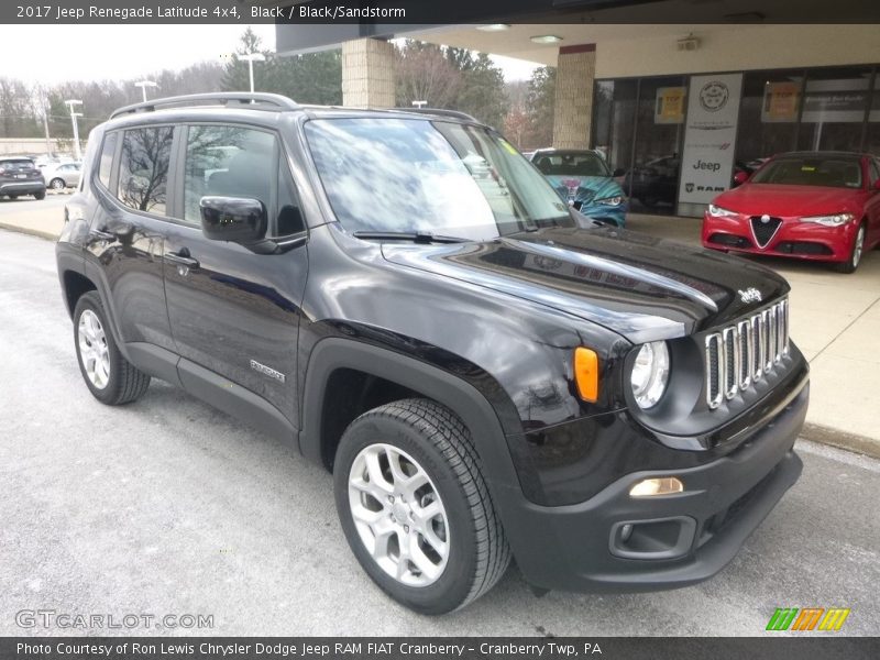 Black / Black/Sandstorm 2017 Jeep Renegade Latitude 4x4