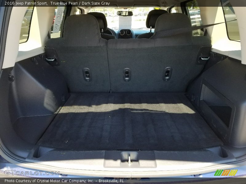 True Blue Pearl / Dark Slate Gray 2016 Jeep Patriot Sport