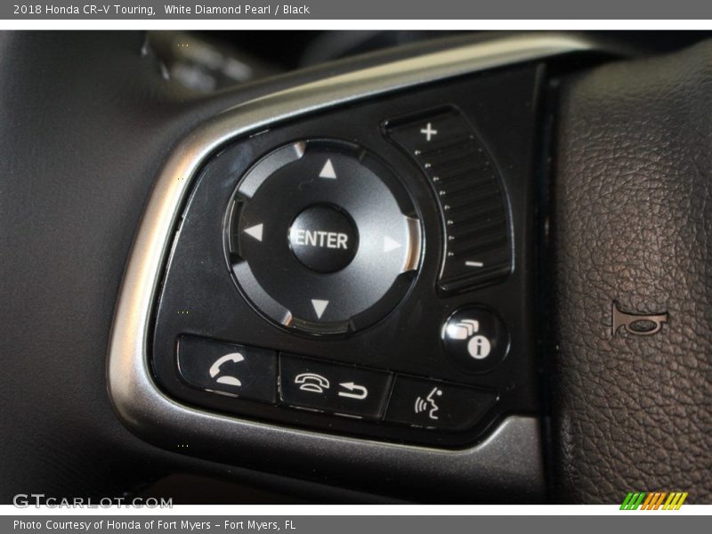 White Diamond Pearl / Black 2018 Honda CR-V Touring