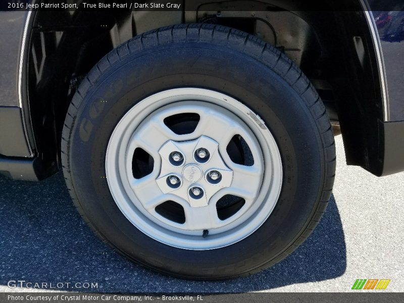 True Blue Pearl / Dark Slate Gray 2016 Jeep Patriot Sport