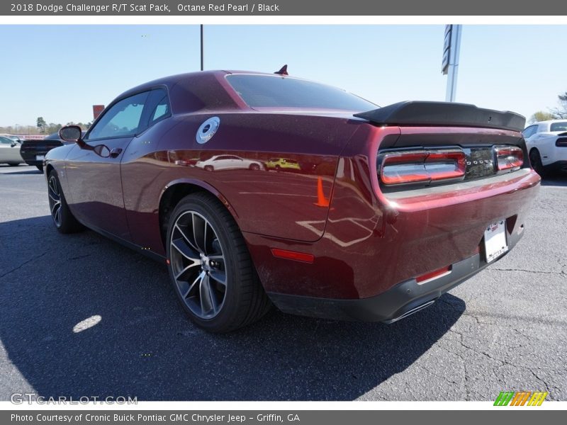 Octane Red Pearl / Black 2018 Dodge Challenger R/T Scat Pack