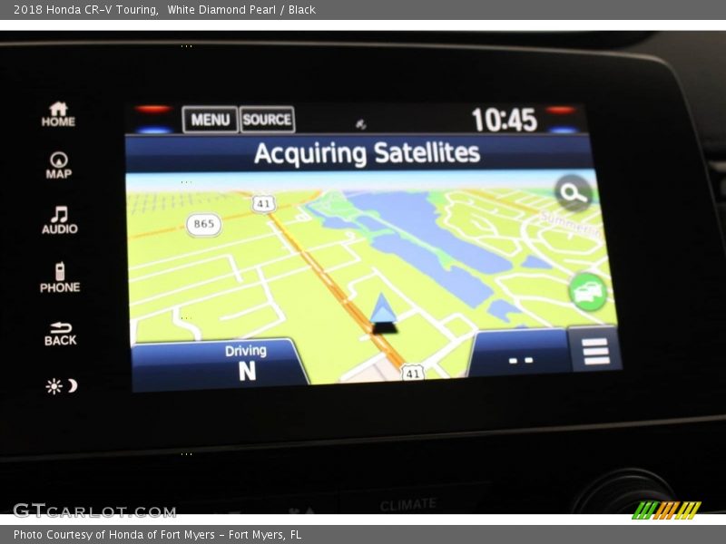 White Diamond Pearl / Black 2018 Honda CR-V Touring