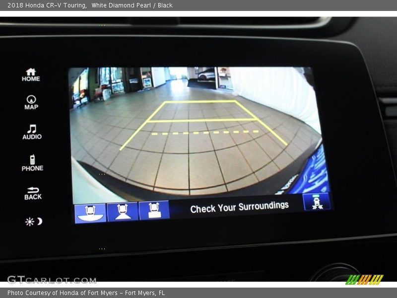 White Diamond Pearl / Black 2018 Honda CR-V Touring