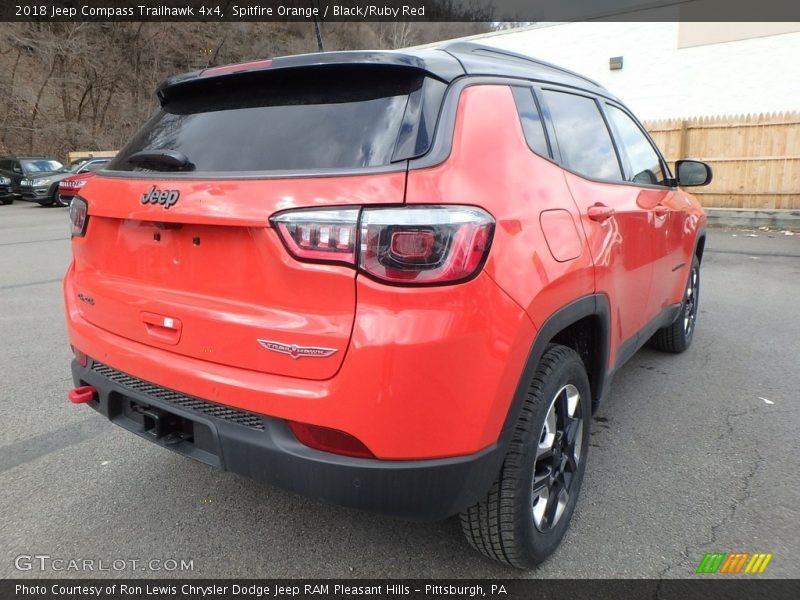 Spitfire Orange / Black/Ruby Red 2018 Jeep Compass Trailhawk 4x4