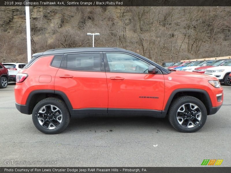 Spitfire Orange / Black/Ruby Red 2018 Jeep Compass Trailhawk 4x4