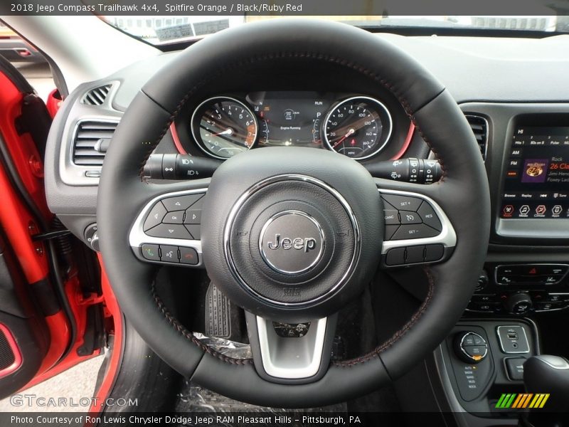 Spitfire Orange / Black/Ruby Red 2018 Jeep Compass Trailhawk 4x4