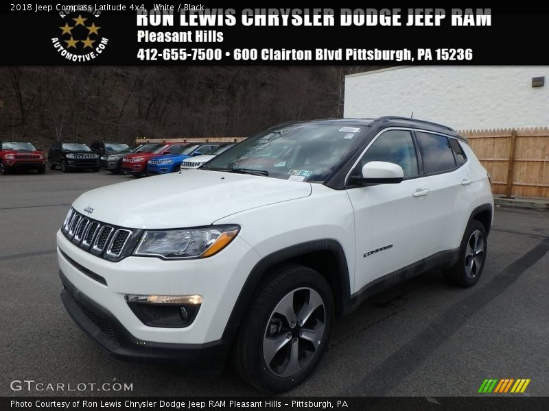 White / Black 2018 Jeep Compass Latitude 4x4