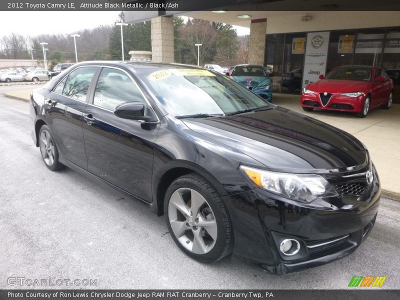 Attitude Black Metallic / Black/Ash 2012 Toyota Camry LE