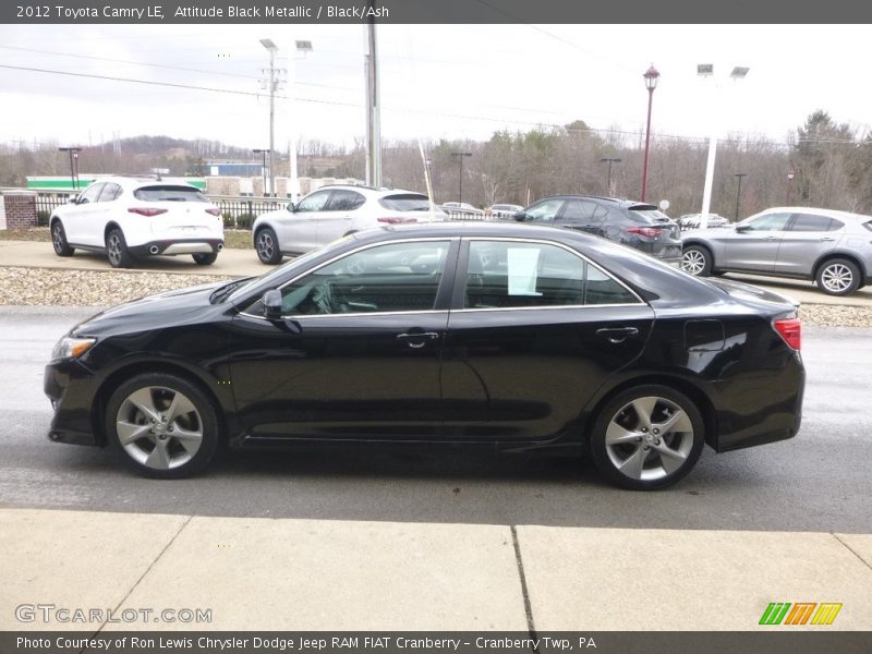 Attitude Black Metallic / Black/Ash 2012 Toyota Camry LE