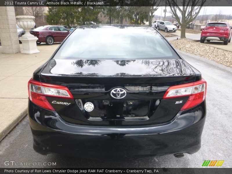 Attitude Black Metallic / Black/Ash 2012 Toyota Camry LE