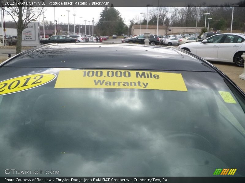 Attitude Black Metallic / Black/Ash 2012 Toyota Camry LE