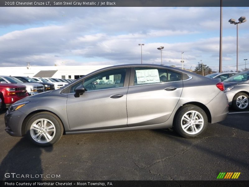 Satin Steel Gray Metallic / Jet Black 2018 Chevrolet Cruze LT