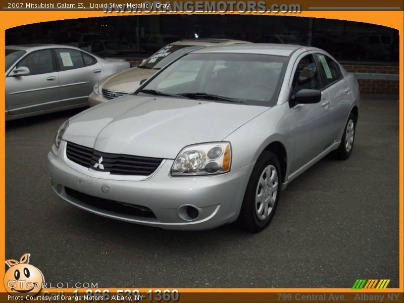 Liquid Silver Metallic / Gray 2007 Mitsubishi Galant ES