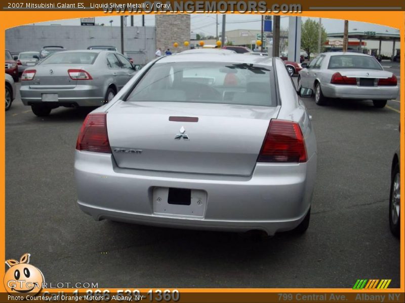 Liquid Silver Metallic / Gray 2007 Mitsubishi Galant ES
