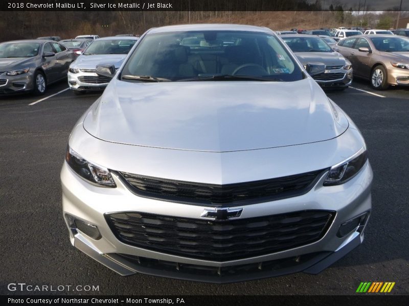 Silver Ice Metallic / Jet Black 2018 Chevrolet Malibu LT