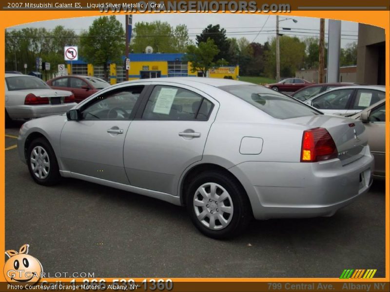 Liquid Silver Metallic / Gray 2007 Mitsubishi Galant ES