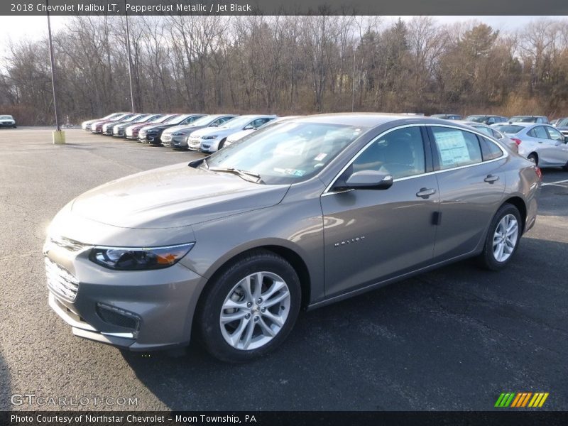 Pepperdust Metallic / Jet Black 2018 Chevrolet Malibu LT