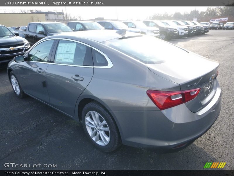 Pepperdust Metallic / Jet Black 2018 Chevrolet Malibu LT