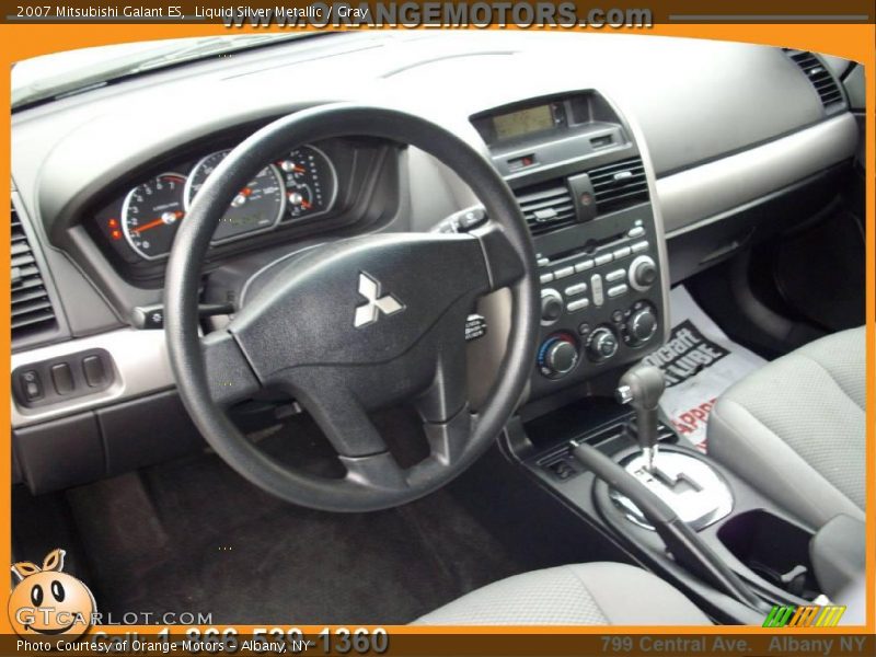 Liquid Silver Metallic / Gray 2007 Mitsubishi Galant ES