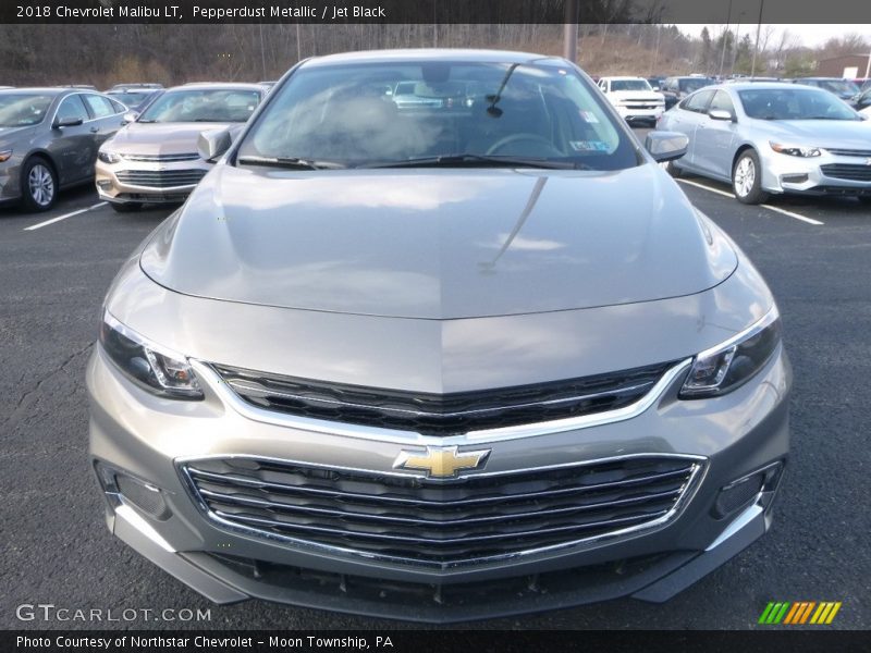 Pepperdust Metallic / Jet Black 2018 Chevrolet Malibu LT
