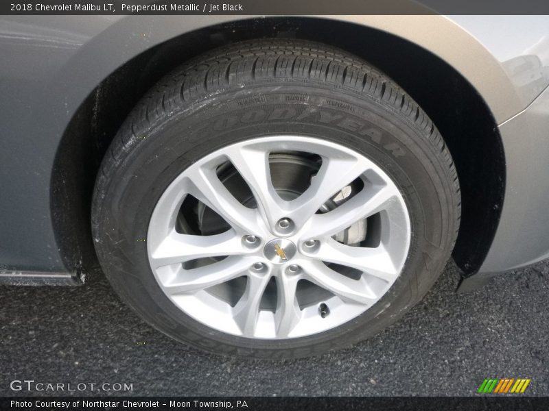 Pepperdust Metallic / Jet Black 2018 Chevrolet Malibu LT