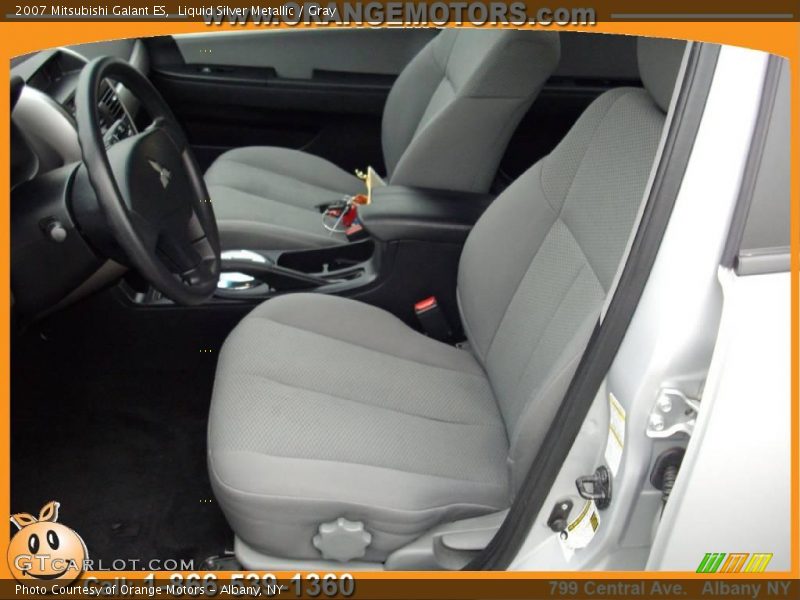 Liquid Silver Metallic / Gray 2007 Mitsubishi Galant ES