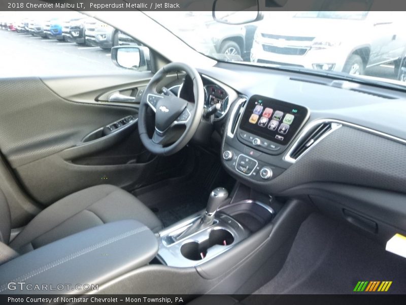 Pepperdust Metallic / Jet Black 2018 Chevrolet Malibu LT