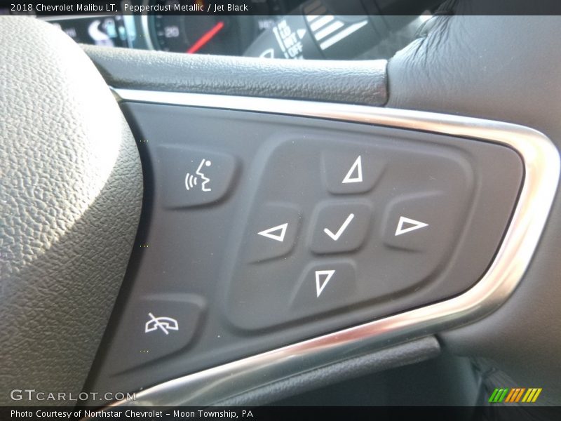 Pepperdust Metallic / Jet Black 2018 Chevrolet Malibu LT