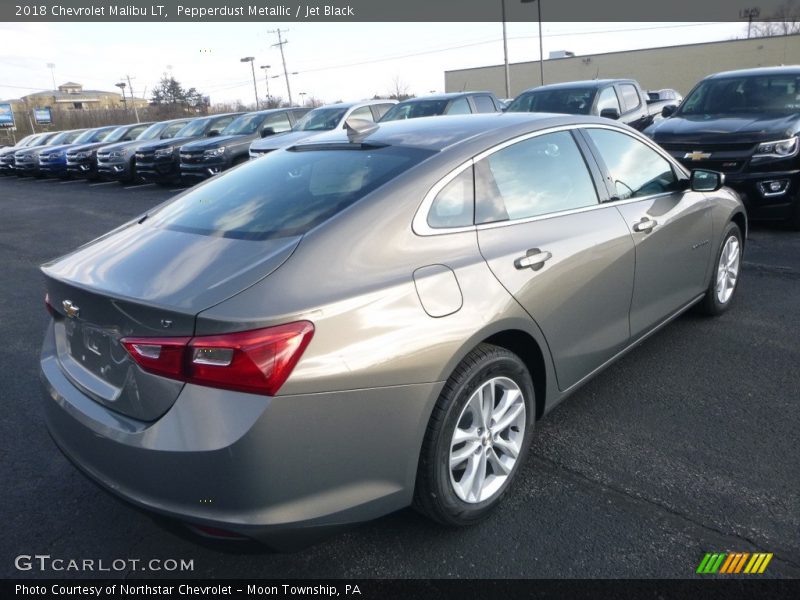 Pepperdust Metallic / Jet Black 2018 Chevrolet Malibu LT