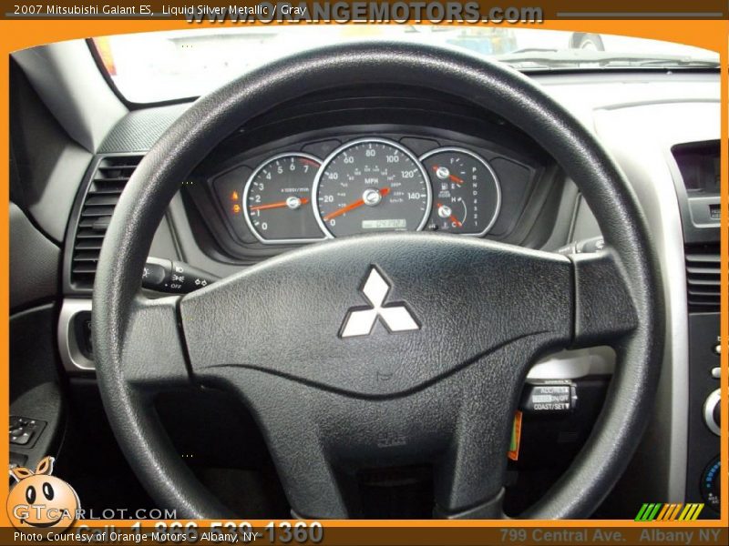 Liquid Silver Metallic / Gray 2007 Mitsubishi Galant ES