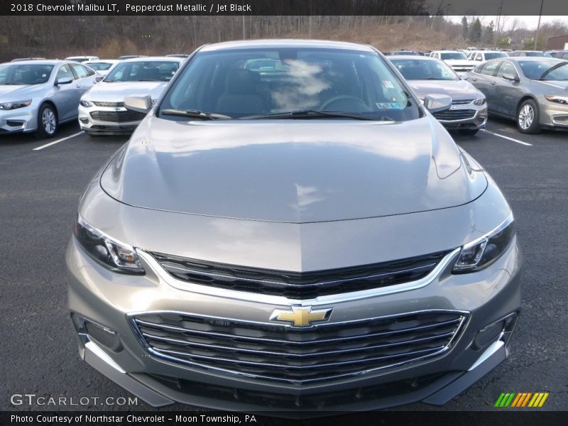 Pepperdust Metallic / Jet Black 2018 Chevrolet Malibu LT