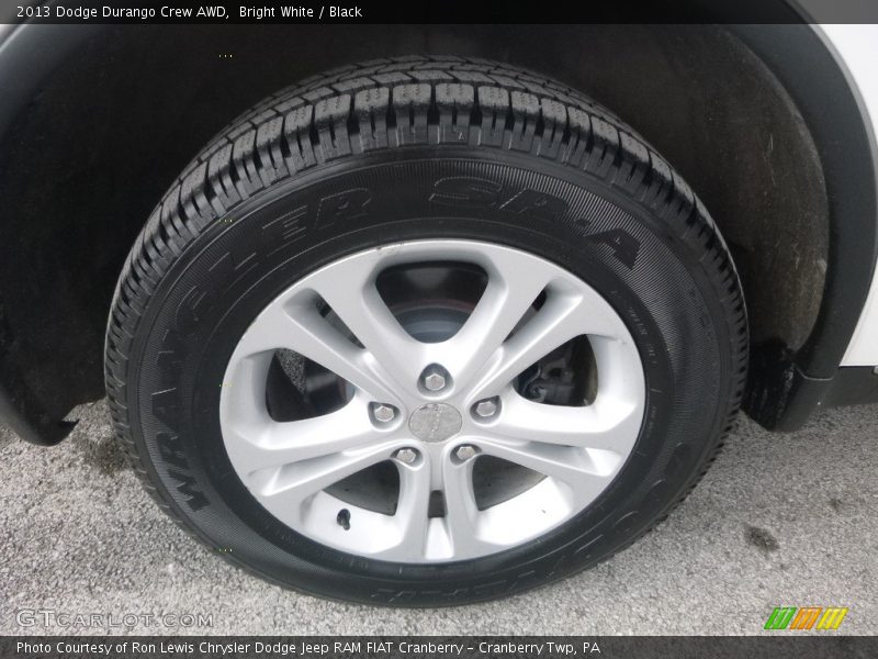 Bright White / Black 2013 Dodge Durango Crew AWD