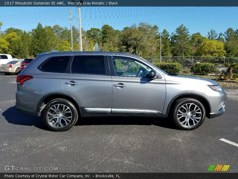 Mercury Gray Metallic / Black 2017 Mitsubishi Outlander ES AWC
