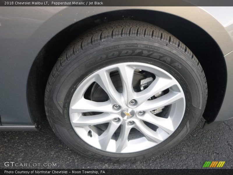 Pepperdust Metallic / Jet Black 2018 Chevrolet Malibu LT